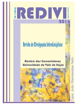 					Visualizar v. 4 n. 1 (2016): REDIVI - Revista de Divulgação Interdisciplinar
				