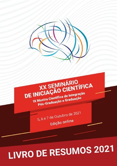 capa do anais de 2021 do XX Seminário de Iniciação Científica da Univali